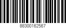 Código de barras (EAN, GTIN, SKU, ISBN): '88300162567'