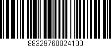 Código de barras (EAN, GTIN, SKU, ISBN): '88329760024100'