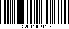 Código de barras (EAN, GTIN, SKU, ISBN): '88329840024105'