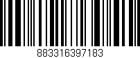 Código de barras (EAN, GTIN, SKU, ISBN): '883316397183'