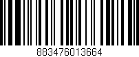 Código de barras (EAN, GTIN, SKU, ISBN): '883476013664'
