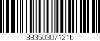 Código de barras (EAN, GTIN, SKU, ISBN): '883503071216'