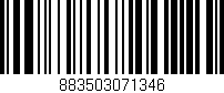 Código de barras (EAN, GTIN, SKU, ISBN): '883503071346'
