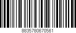 Código de barras (EAN, GTIN, SKU, ISBN): '8835780670561'