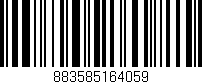 Código de barras (EAN, GTIN, SKU, ISBN): '883585164059'