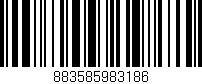 Código de barras (EAN, GTIN, SKU, ISBN): '883585983186'