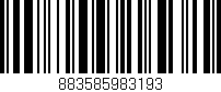 Código de barras (EAN, GTIN, SKU, ISBN): '883585983193'