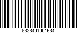 Código de barras (EAN, GTIN, SKU, ISBN): '8836401001634'