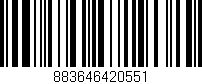 Código de barras (EAN, GTIN, SKU, ISBN): '883646420551'