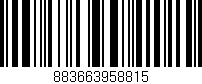 Código de barras (EAN, GTIN, SKU, ISBN): '883663958815'