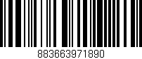Código de barras (EAN, GTIN, SKU, ISBN): '883663971890'