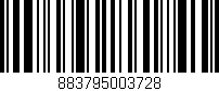 Código de barras (EAN, GTIN, SKU, ISBN): '883795003728'