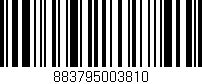Código de barras (EAN, GTIN, SKU, ISBN): '883795003810'