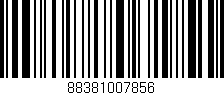 Código de barras (EAN, GTIN, SKU, ISBN): '88381007856'