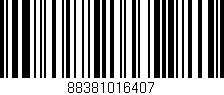 Código de barras (EAN, GTIN, SKU, ISBN): '88381016407'