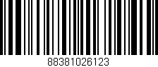 Código de barras (EAN, GTIN, SKU, ISBN): '88381026123'