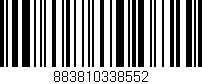 Código de barras (EAN, GTIN, SKU, ISBN): '883810338552'