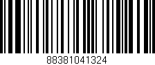 Código de barras (EAN, GTIN, SKU, ISBN): '88381041324'