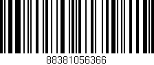 Código de barras (EAN, GTIN, SKU, ISBN): '88381056366'