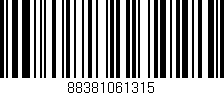 Código de barras (EAN, GTIN, SKU, ISBN): '88381061315'