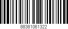 Código de barras (EAN, GTIN, SKU, ISBN): '88381061322'