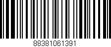 Código de barras (EAN, GTIN, SKU, ISBN): '88381061391'