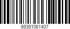 Código de barras (EAN, GTIN, SKU, ISBN): '88381061407'