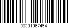 Código de barras (EAN, GTIN, SKU, ISBN): '88381067454'