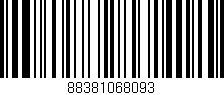 Código de barras (EAN, GTIN, SKU, ISBN): '88381068093'