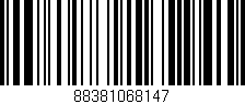 Código de barras (EAN, GTIN, SKU, ISBN): '88381068147'