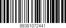 Código de barras (EAN, GTIN, SKU, ISBN): '88381072441'