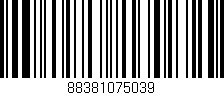 Código de barras (EAN, GTIN, SKU, ISBN): '88381075039'