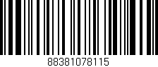 Código de barras (EAN, GTIN, SKU, ISBN): '88381078115'