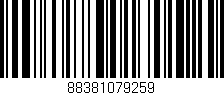 Código de barras (EAN, GTIN, SKU, ISBN): '88381079259'