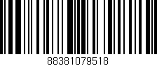 Código de barras (EAN, GTIN, SKU, ISBN): '88381079518'