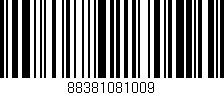 Código de barras (EAN, GTIN, SKU, ISBN): '88381081009'