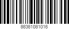 Código de barras (EAN, GTIN, SKU, ISBN): '88381081016'