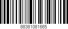 Código de barras (EAN, GTIN, SKU, ISBN): '88381081665'