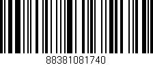 Código de barras (EAN, GTIN, SKU, ISBN): '88381081740'