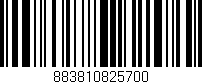 Código de barras (EAN, GTIN, SKU, ISBN): '883810825700'
