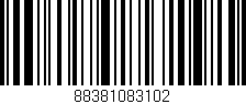 Código de barras (EAN, GTIN, SKU, ISBN): '88381083102'
