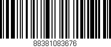 Código de barras (EAN, GTIN, SKU, ISBN): '88381083676'