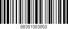 Código de barras (EAN, GTIN, SKU, ISBN): '88381083850'