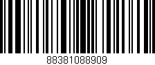 Código de barras (EAN, GTIN, SKU, ISBN): '88381088909'
