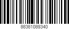 Código de barras (EAN, GTIN, SKU, ISBN): '88381089340'