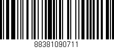 Código de barras (EAN, GTIN, SKU, ISBN): '88381090711'