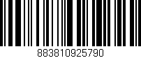 Código de barras (EAN, GTIN, SKU, ISBN): '883810925790'