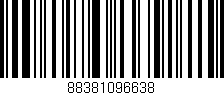 Código de barras (EAN, GTIN, SKU, ISBN): '88381096638'