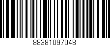 Código de barras (EAN, GTIN, SKU, ISBN): '88381097048'
