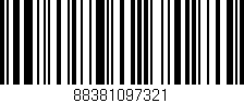 Código de barras (EAN, GTIN, SKU, ISBN): '88381097321'
